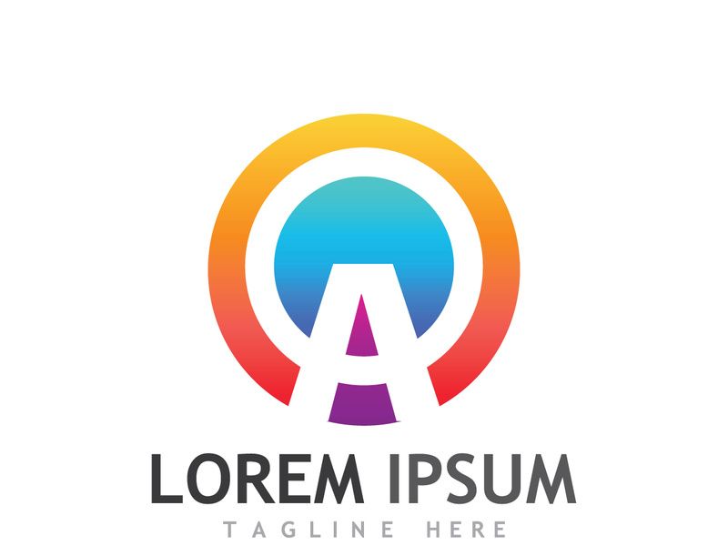 modern and creative initial letter A logo.