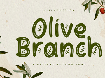 Olive Branch - Display Font preview picture