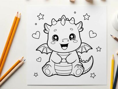 Cute happy bat baby with hearts vector illustration
