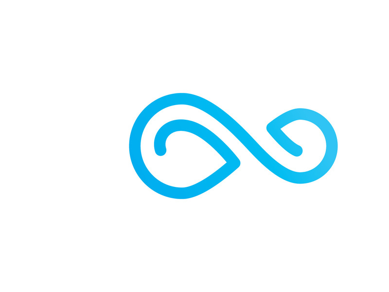 Infinity logo vector icon template design