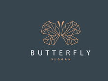 Butterfly Logo Design, Beautiful Flying Animal
