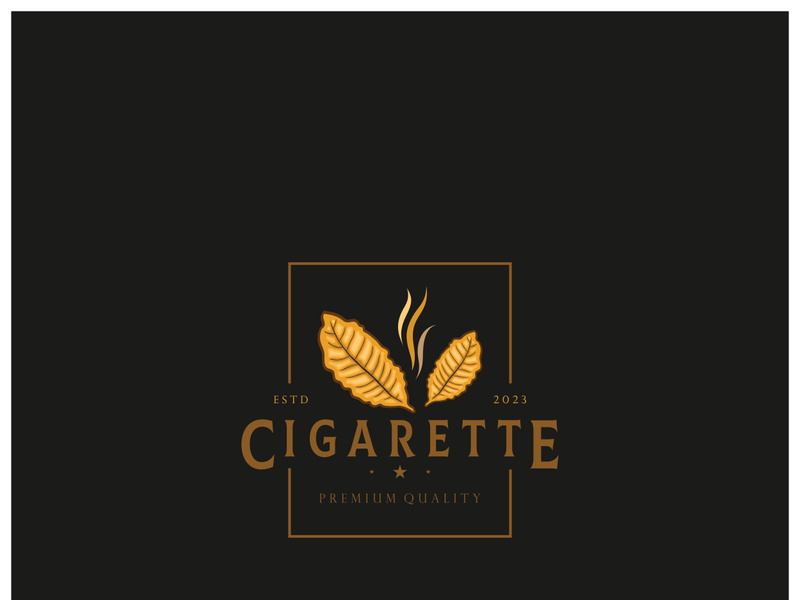 tobacco leaf logo,tobacco field and tobacco cigarette logo .With easy and simple editing.