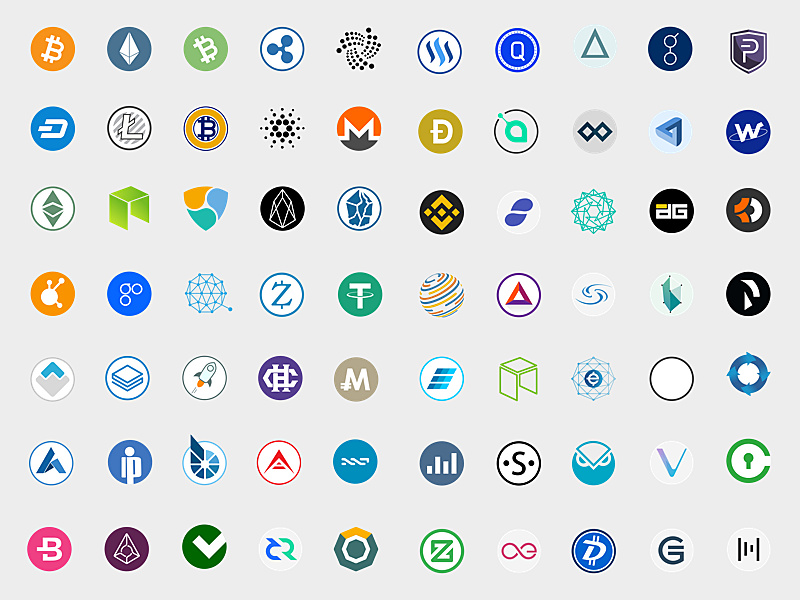 100 Cryptocurrency Icons Sketch Resource