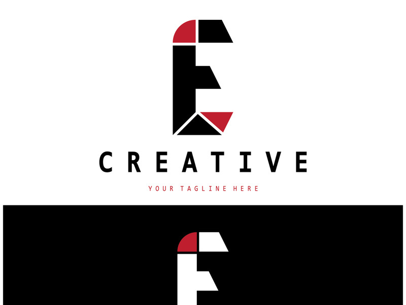 creative letter e logo design, for brand, startup, business, company, identity, application, vector