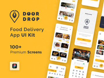 Door Drop - Figma food delivery UI Kit preview picture