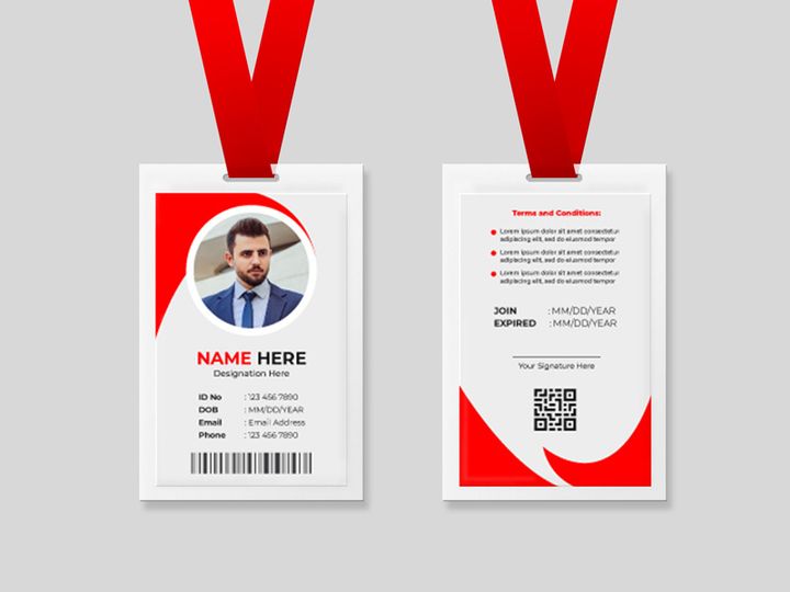 Corporate ID Card Template Ver-7