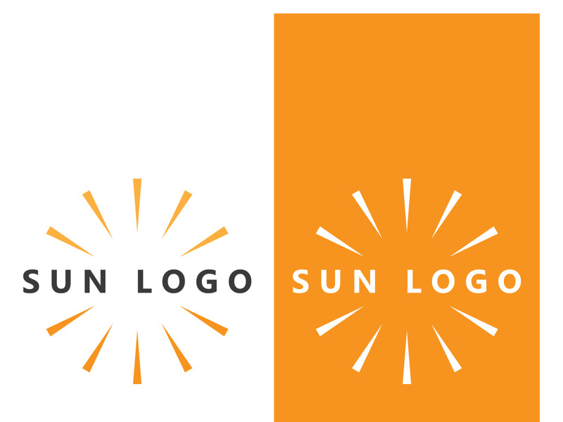 Sun logo design with a modern concept.