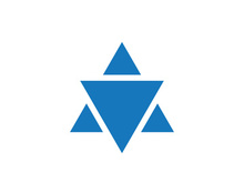 Star David template vector icon