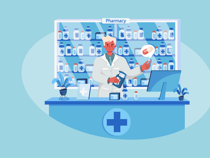 Pharmacy Drug Illustration