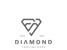 Diamond jewelry Logo, jewelry shop business identity, emblem, creative design