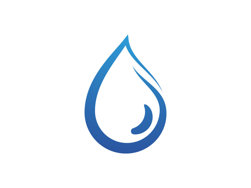 Water drop Logo illustration