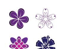 Flower vector icon design template illustration