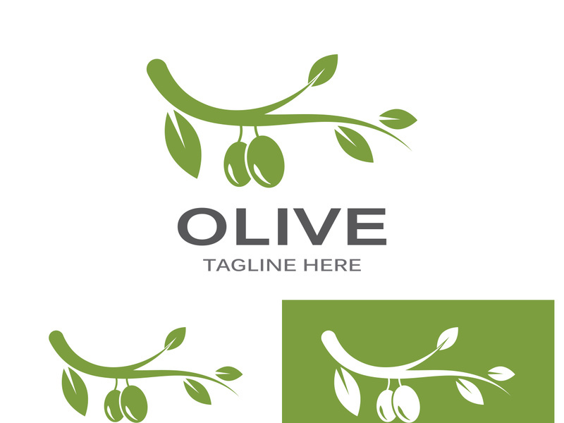 Olive fruit logo design.