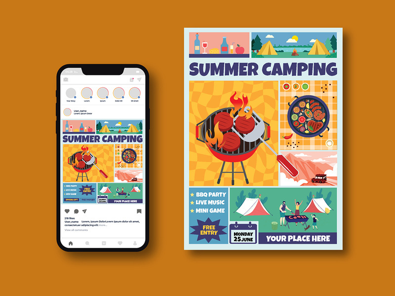Summer Camping Flyer
