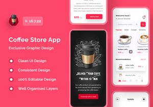Coffee Store App UI Kits