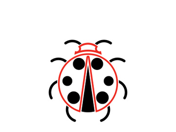 ladybird animal  vector logo symbol icon preview picture