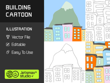 Cartoon Building Vector Bundle preview picture