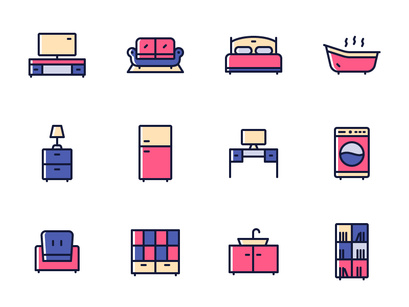 Futon - 15 Furniture Icons