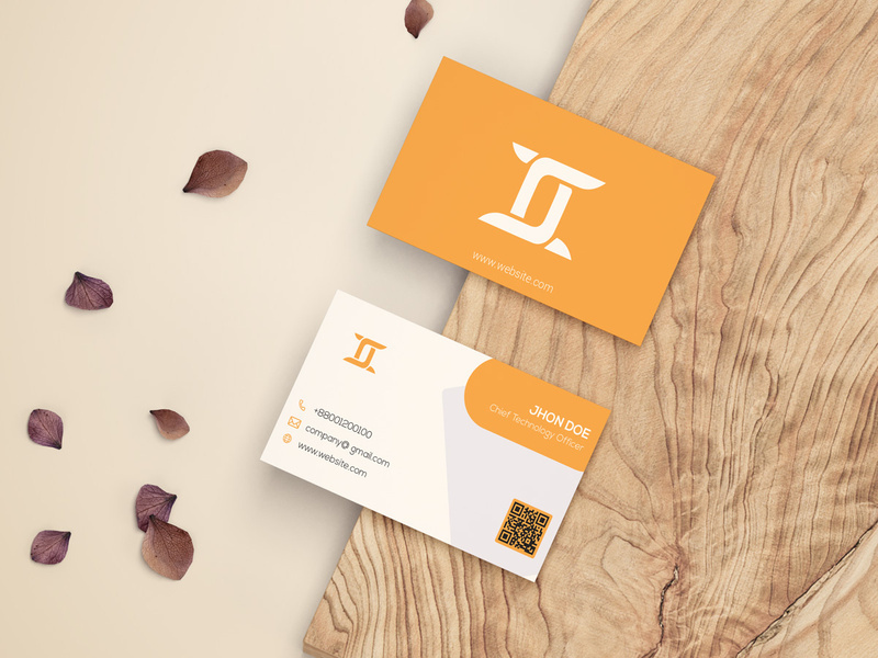 Orange Corporate Business Card Design Corporate Business Card Design