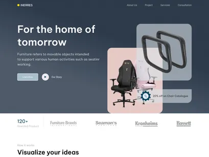 Inerres - Furniture Landing Page