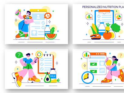 10 Personalized Nutrition Plan Illustration