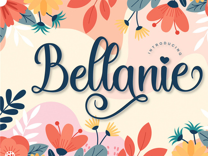 Bellanie moder script font
