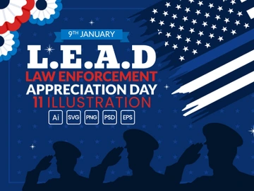 11 Law Enforcement Appreciation Day Illustration preview picture