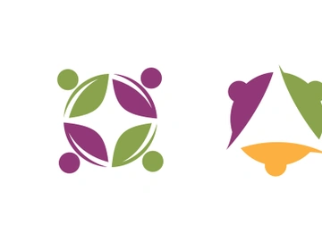 Adoption care community network and social logo design preview picture