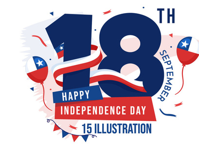 15 Chile Independence Day Illustration