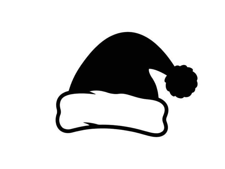 Festive Santa Hat with Pom-Pom for Christmas Celebrations