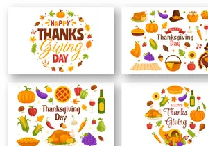 30 Happy Thanksgiving Day Illustration