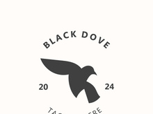 Dove bird elegant flying logo design Nature Wildlife Label style vintage image