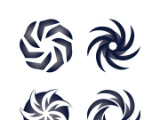 Vortex vector illustration icon logo template design