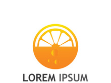 Fresh citrus fruit logo design.