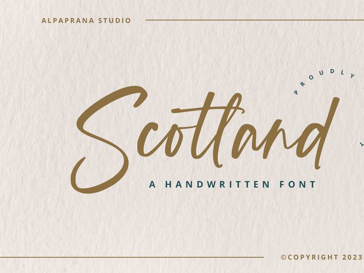 Scotland - Handwritten Font