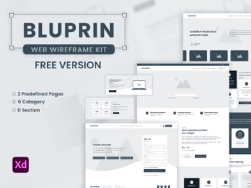 Bluprin – Free Wireframe Kit For Web preview picture