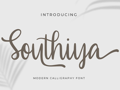 Southiya - Modern Calligraphy Font