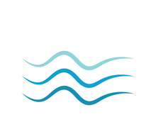 Water wave icon vector illustration design logo