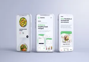 Diet app Plus Website UI Design