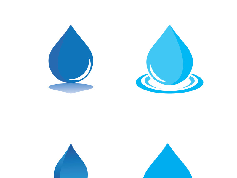 Water drop logo template vector illustration design