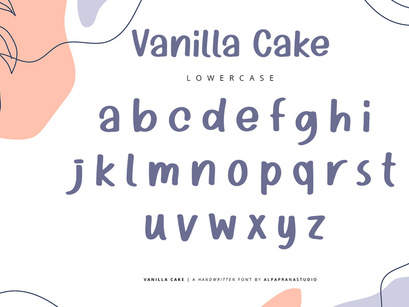 Vanilla Cake - Handwritten Font