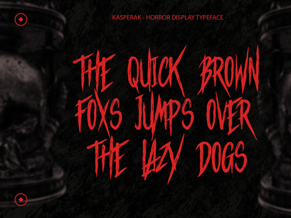 Kasperak - Horror Display Typeface