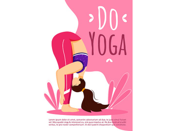 Do yoga brochure template preview picture