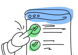 Flat Illustration Approved Stamp
