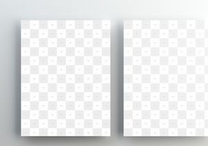 US Letter Papers Mockup
