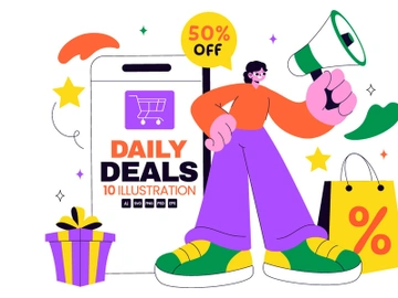 10 Daily Deals of The Day Illustration preview picture