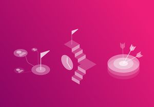 Marketing Isometric Transparent Icons