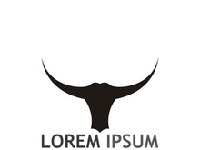 bull head horn logo