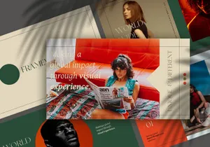 HIGOEI | Modern Vibrant Retro PowerPoint Template