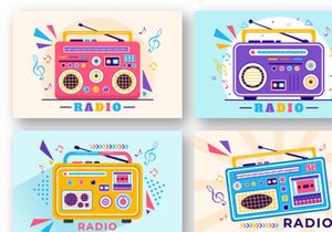 10 Radio Vector Illustration